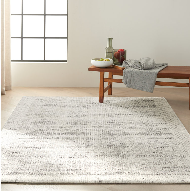 Calvin Klein Abstract Ivory/Grey Area Rug Wayfair